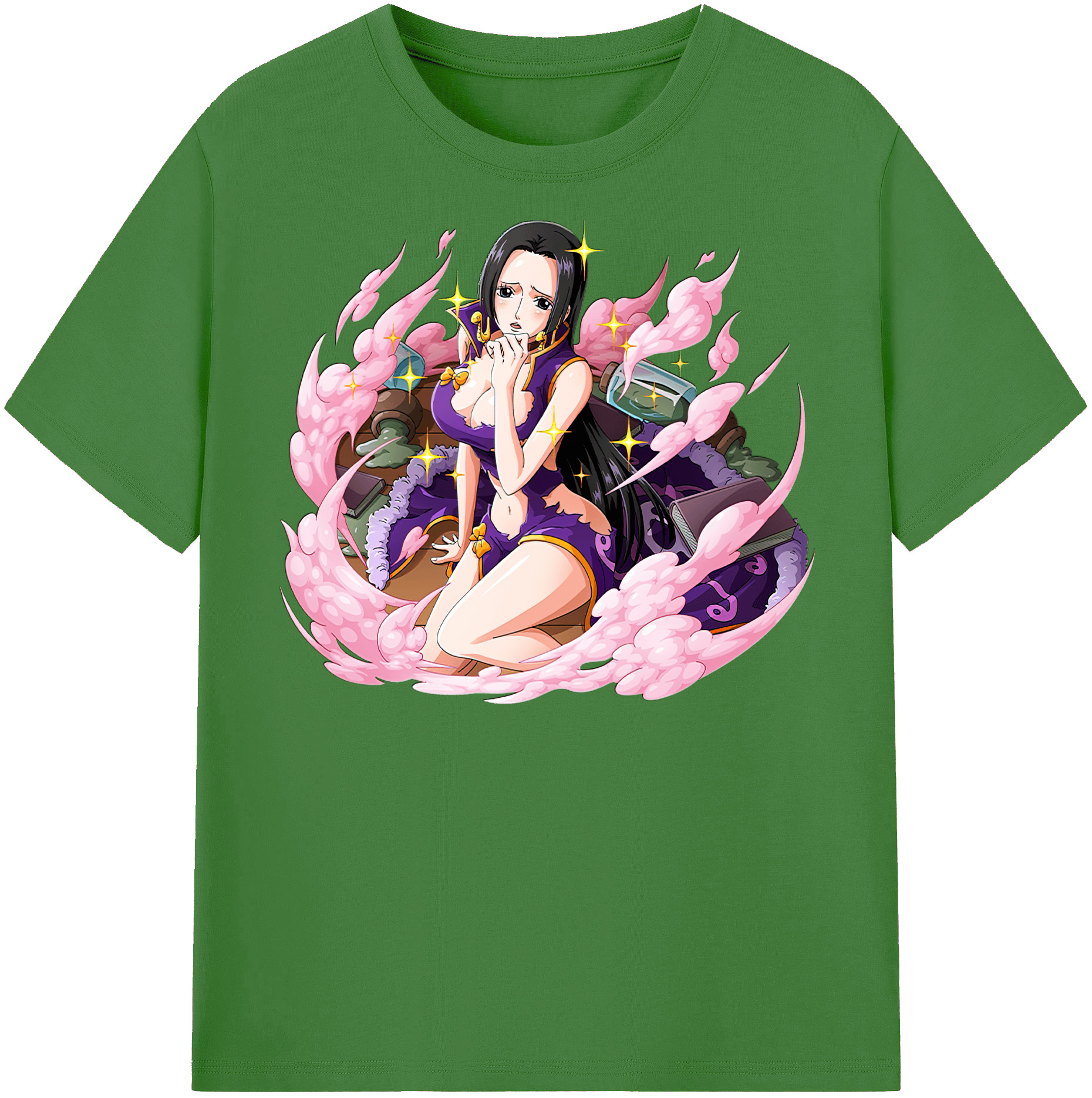 ワンピース ボア・ハンコック ONE PIECE Boa·Hancock レディースカジュアルプリントTシャツ（綿100％）